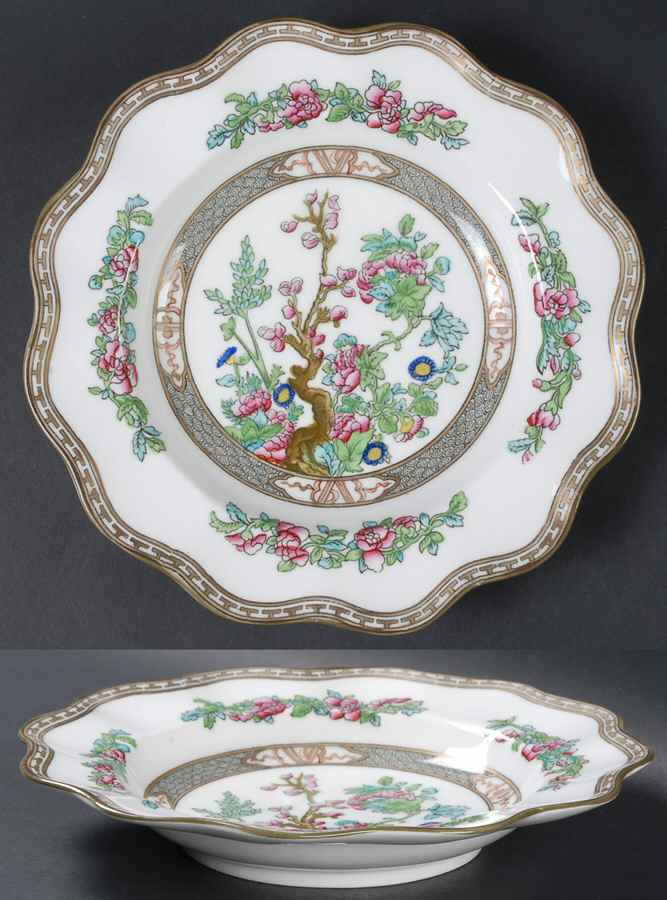 Indian Tree Multicolor (Scalloped, Older) Large Rim Soup Bowl by Coalport-1