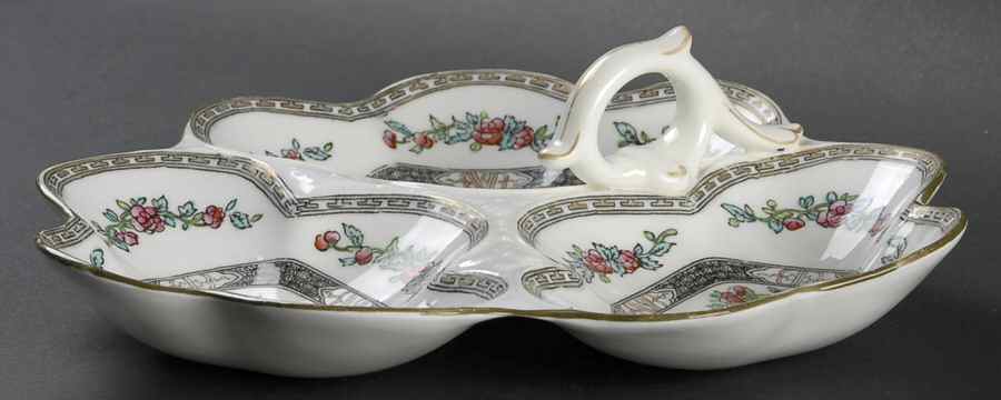 Indian Tree Multicolor (Scalloped, Older) 3-Part Relish by Coalport-1