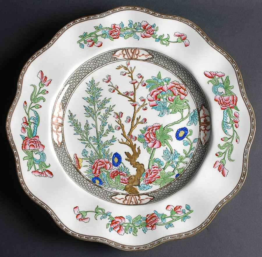 Indian Tree Multicolor (Scalloped, Older) 14" Chop Plate (Round Platter) by Coalport-1