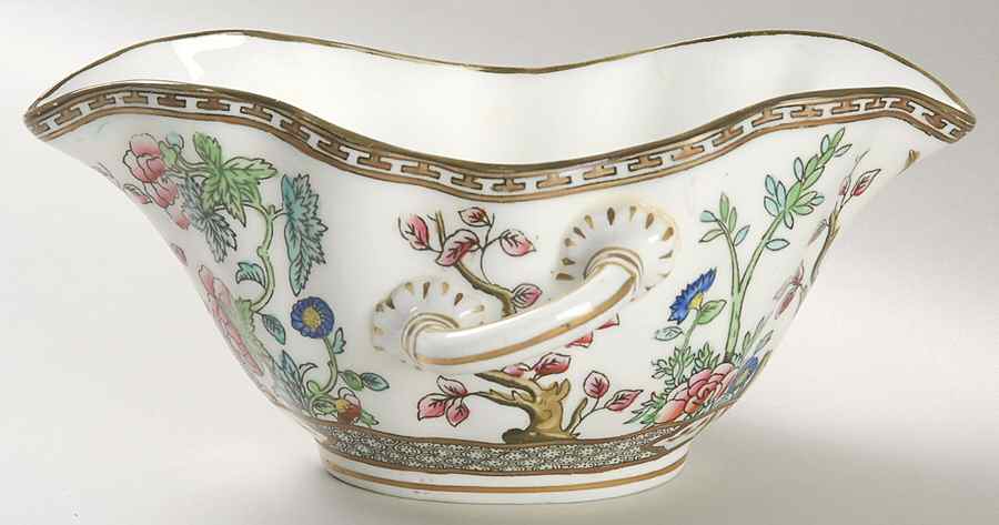 Indian Tree Multicolor (Scalloped, Older) Open Sauce Boat by Coalport-1