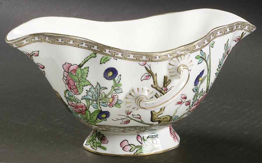 Indian Tree Multicolor (Scalloped, Older) Open Sauce Boat by Coalport-1