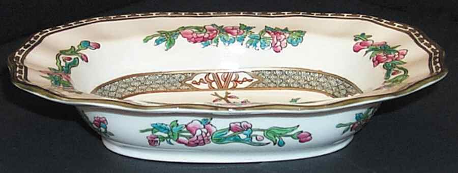 Indian Tree Multicolor (Scalloped, Older) 9" Oval Vegetable Bowl by Coalport-1