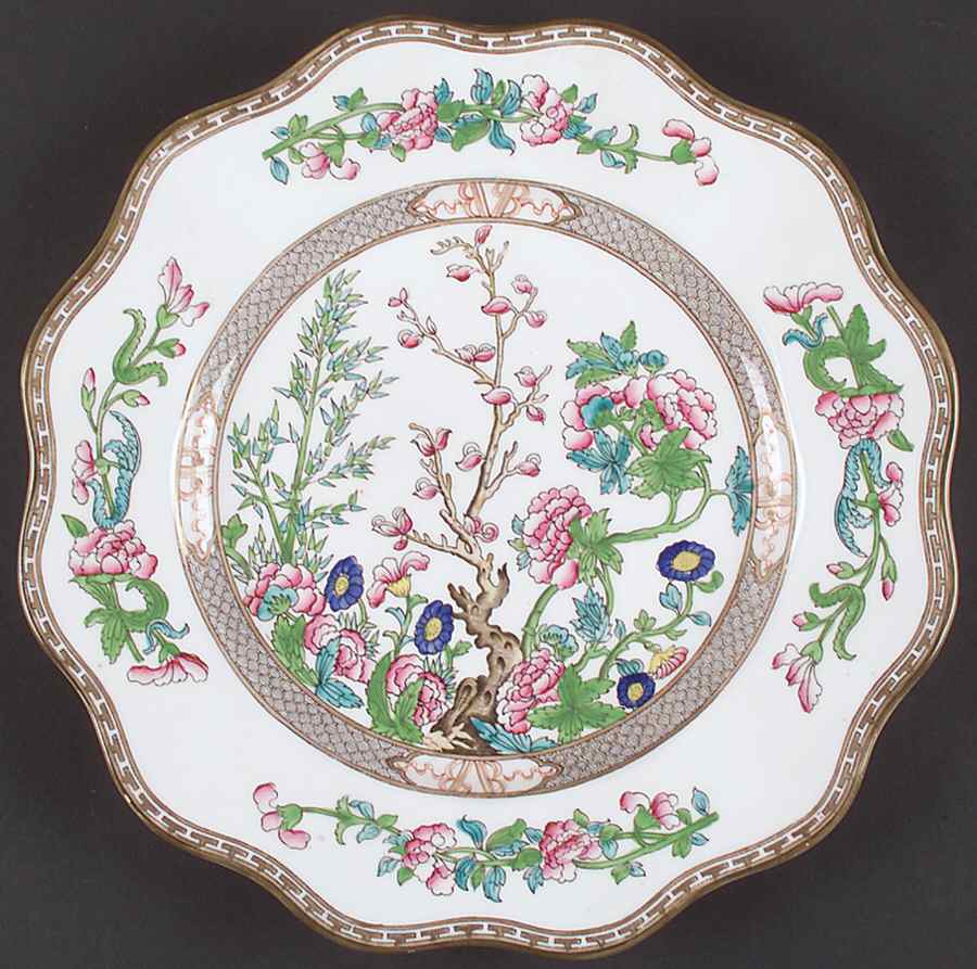 Indian Tree Multicolor (Scalloped, Older) 12" Chop Plate (Round Platter) by Coalport-1