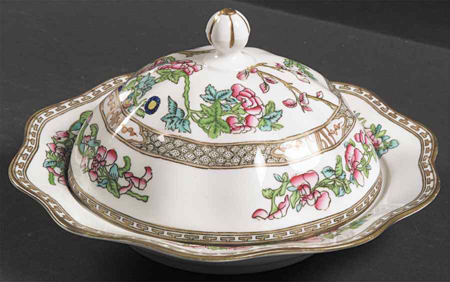 Indian Tree Multicolor (Scalloped, Older) Muffin Dish & Lid by Coalport-1
