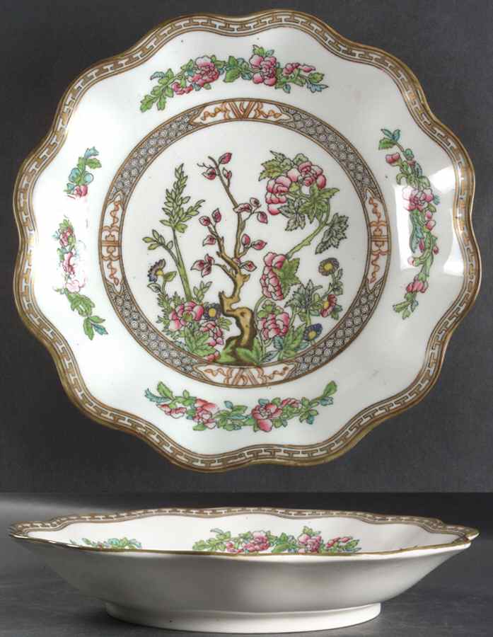 Indian Tree Multicolor (Scalloped, Older) Round Shallow Bowl by Coalport-1