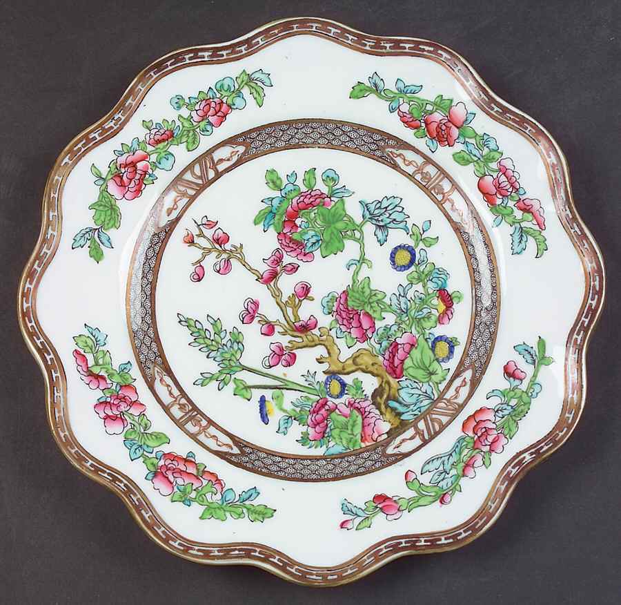 Indian Tree Multicolor (Scalloped, Older) Luncheon Plate by Coalport-1