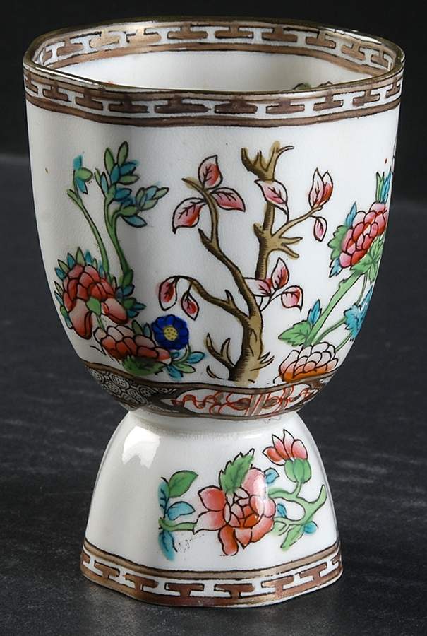 Indian Tree Multicolor (Scalloped, Older) Double Egg Cup by Coalport-1