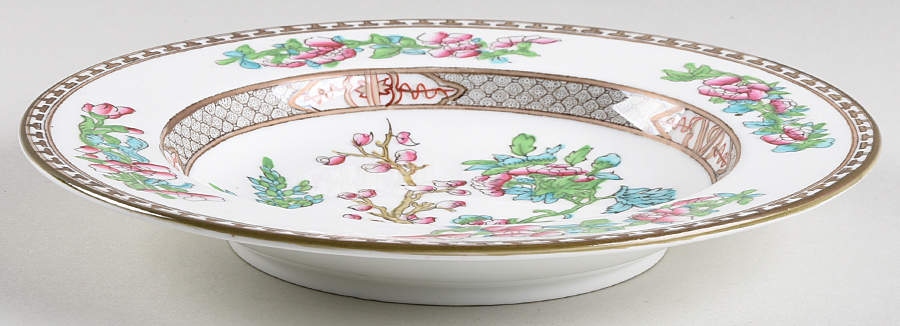 Indian Tree Multicolor (Smooth Edge) Large Rim Soup Bowl by Coalport-1