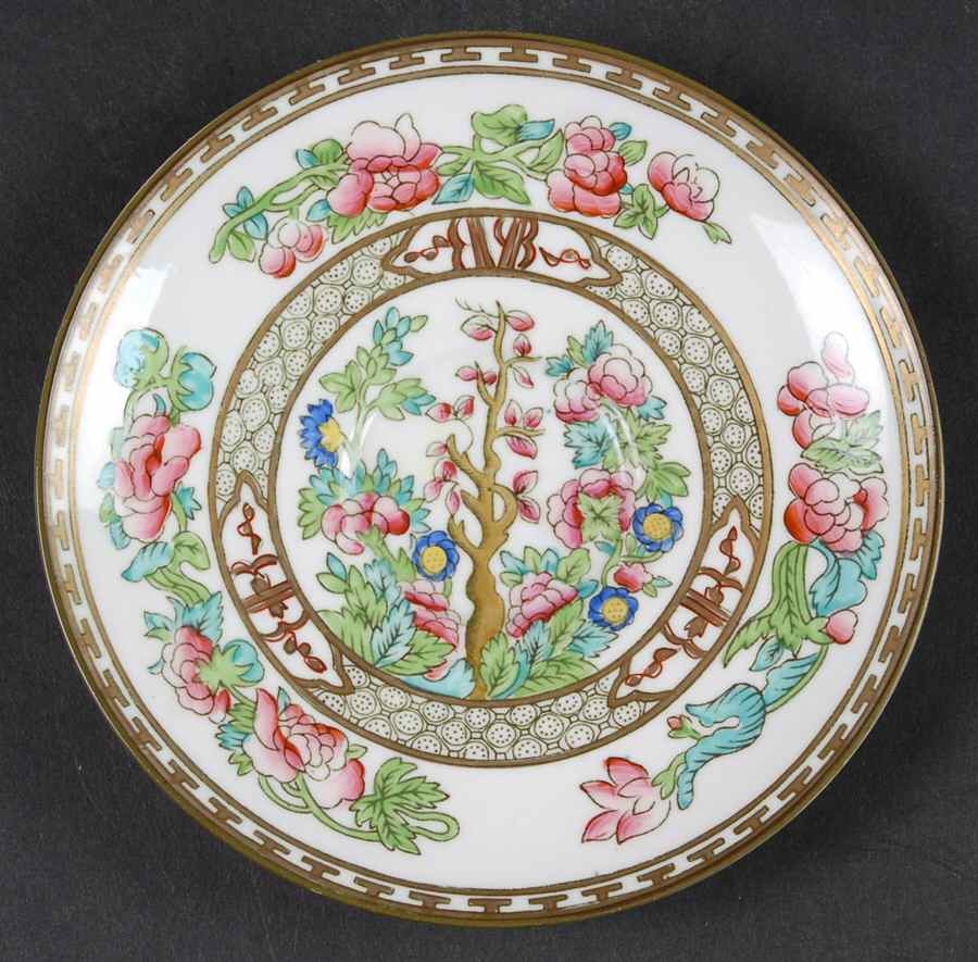 Indian Tree Multicolor (Smooth Edge) Saucer for Flat Cup by Coalport-1