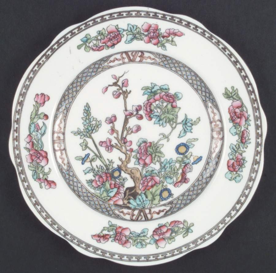 Indian Tree Multicolor (Semi Scalloped) Luncheon Plate by Coalport-1