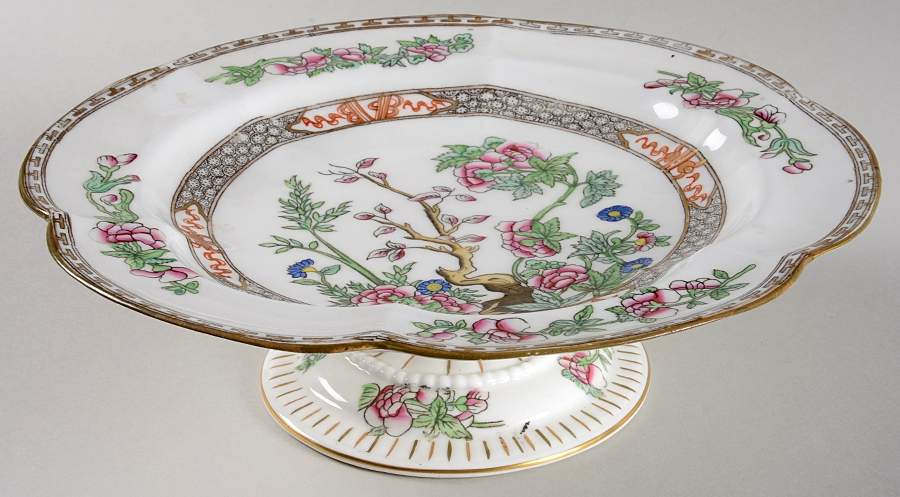 Indian Tree Multicolor (Semi Scalloped) Round Compote (Height X Width) by Coalport-1