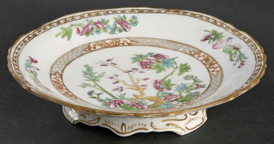 Indian Tree Multicolor (Semi Scalloped) Footed Cake Plate by Coalport-1