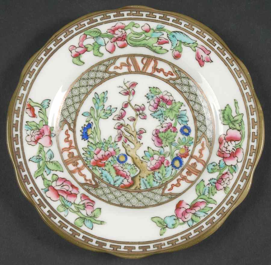 Indian Tree Multicolor (Semi Scalloped) Dessert/Pie Plate by Coalport-1