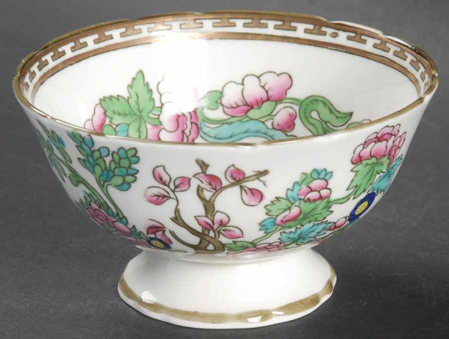 Indian Tree Multicolor (Semi Scalloped) Mini Open Sugar Bowl by Coalport-1