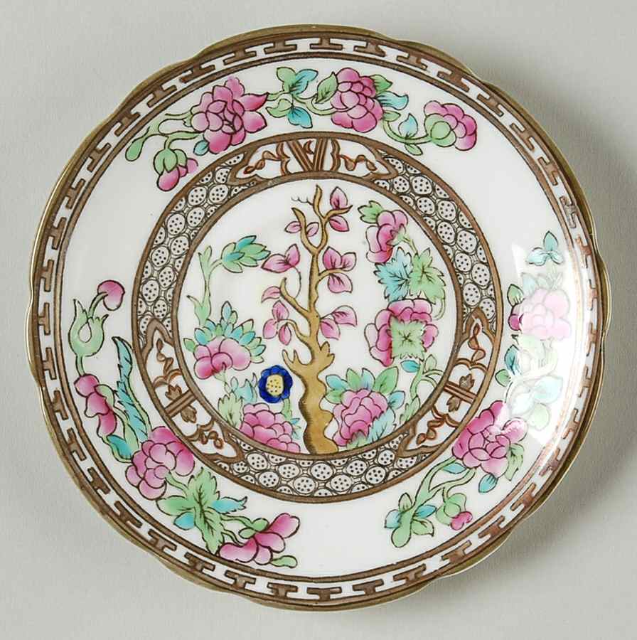 Indian Tree Multicolor (Semi Scalloped) Saucer for Demitasse Cup by Coalport-1