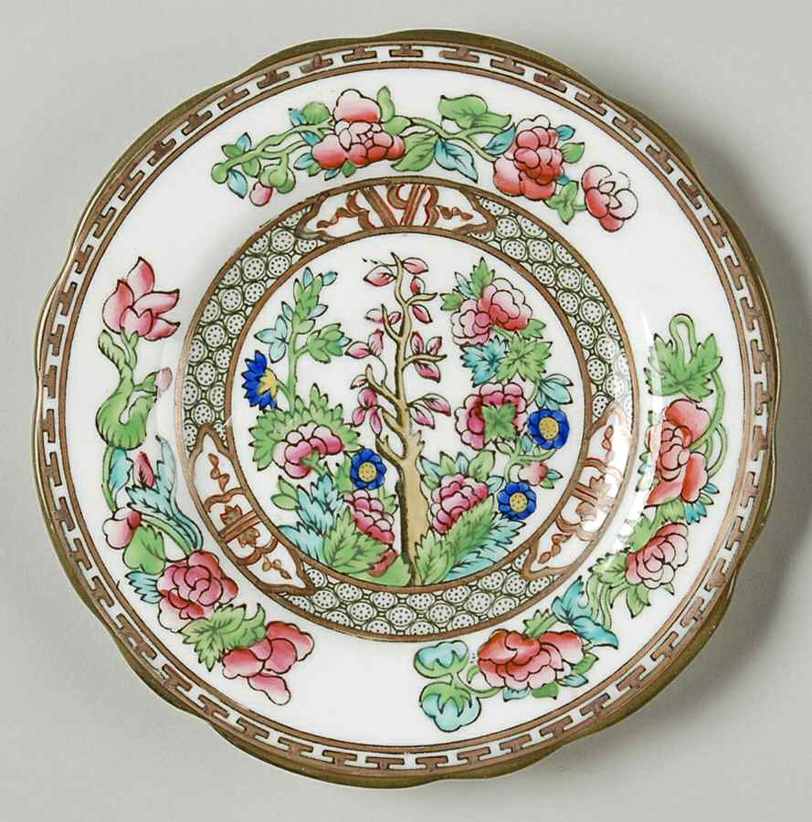 Indian Tree Multicolor (Semi Scalloped) Bread & Butter Plate by Coalport-1