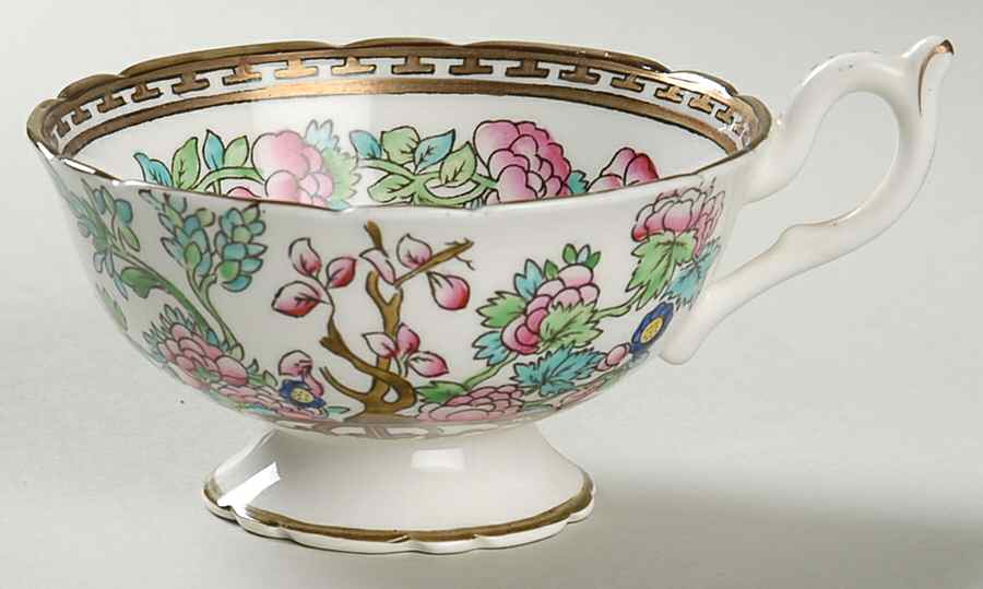 Indian Tree Multicolor (Semi Scalloped) Footed Cup by Coalport-1