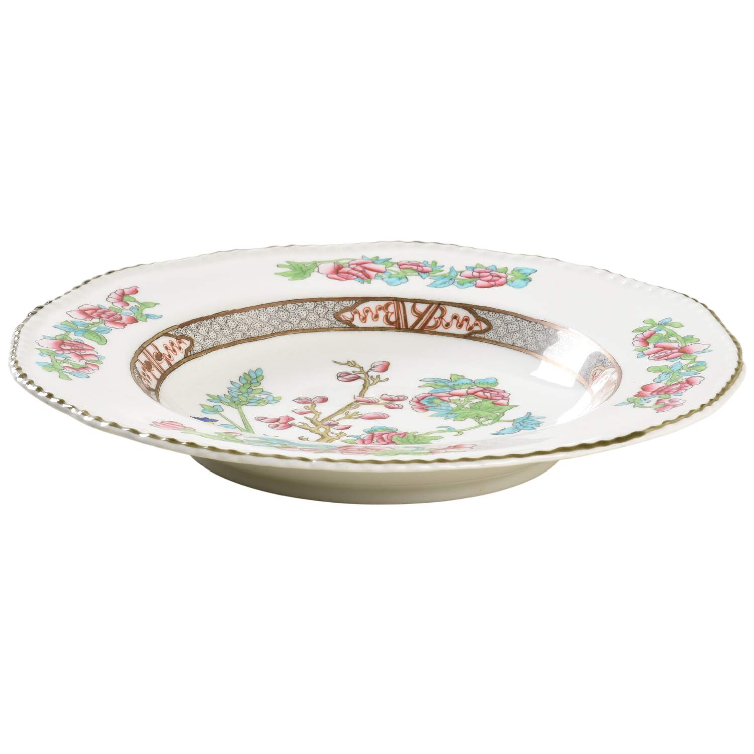 Indian Tree (Beaded) Large Rim Soup Bowl by Coalport-1