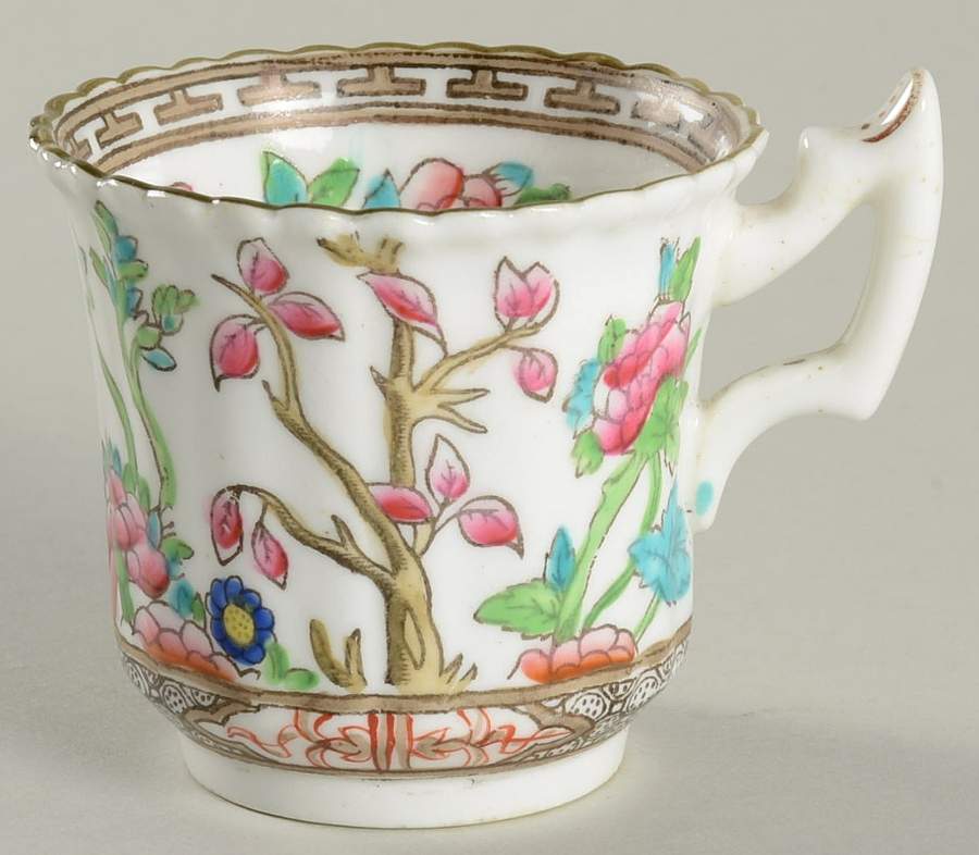 Indian Tree (Beaded) Flat Demitasse Cup by Coalport-1