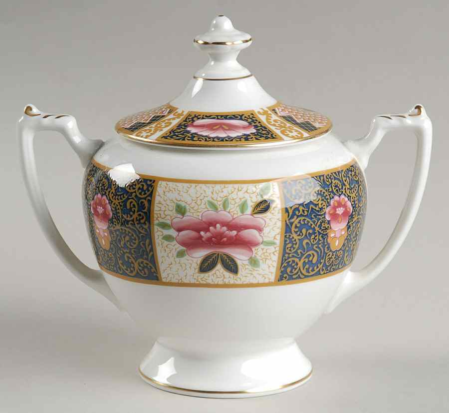 Java Sugar Bowl & Lid by Coalport-1