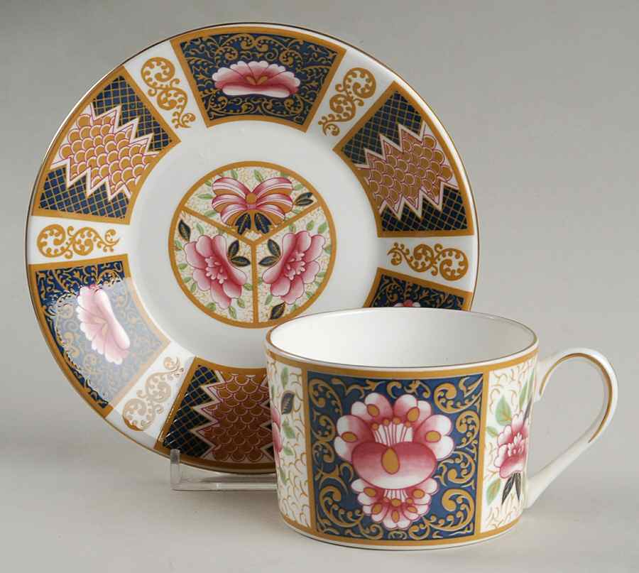 Java Flat Cup & Saucer Set by Coalport-1