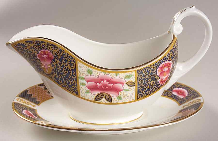 Java Gravy Boat & Underplate by Coalport-1