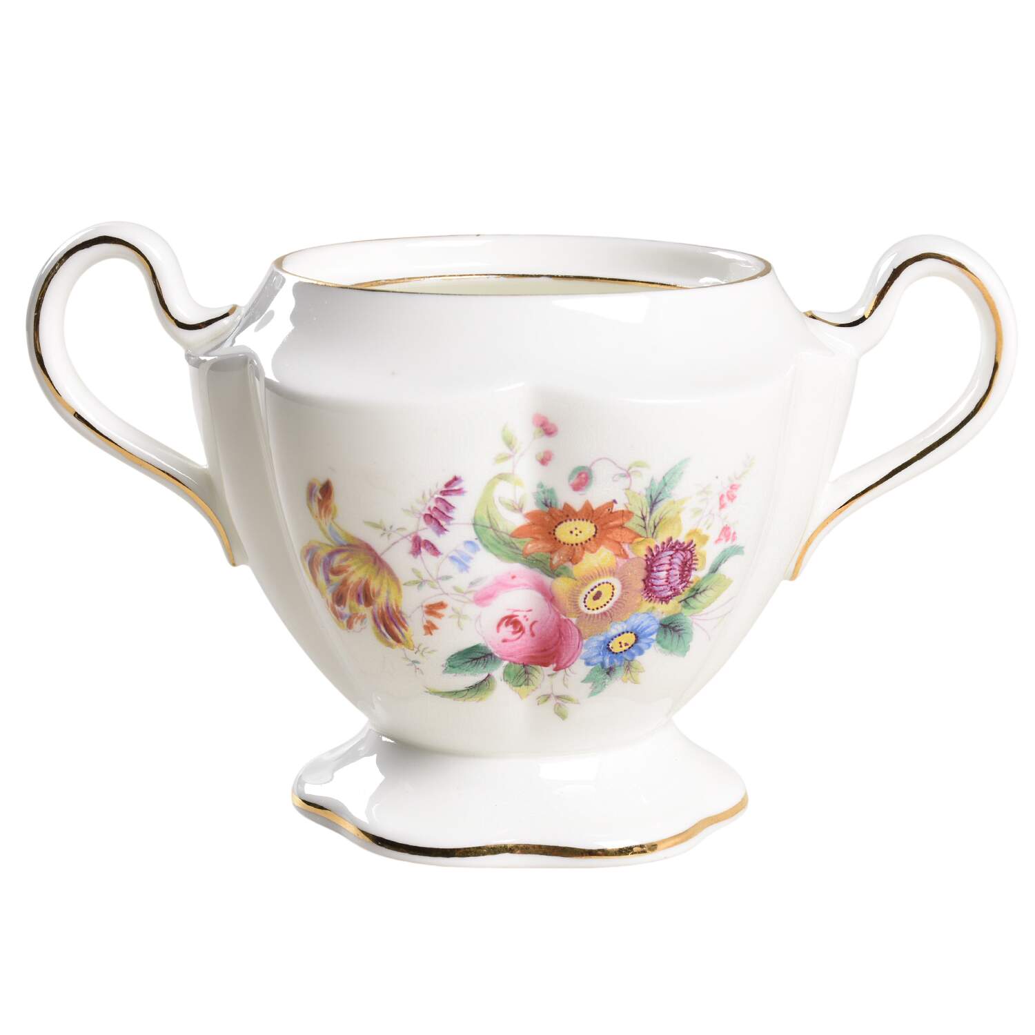 Junetime Sugar Bowl No Lid by Coalport-1