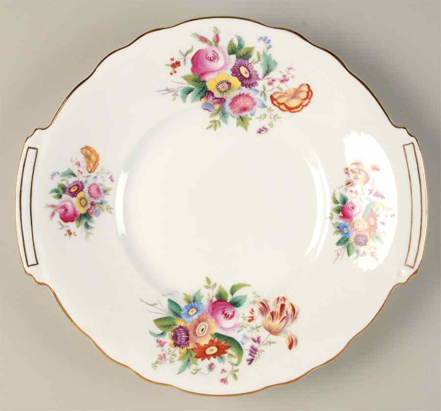 Junetime Handled Cake Plate by Coalport-1