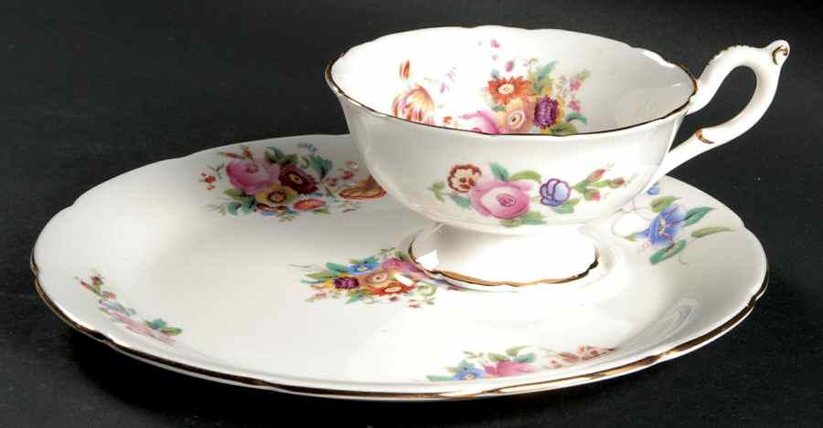 Junetime Snack Plate & Cup Set by Coalport-1