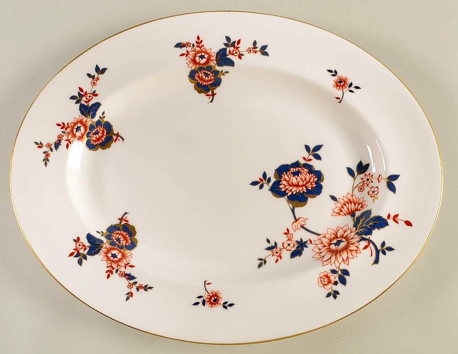 Khotar 14" Oval Serving Platter by Coalport-1