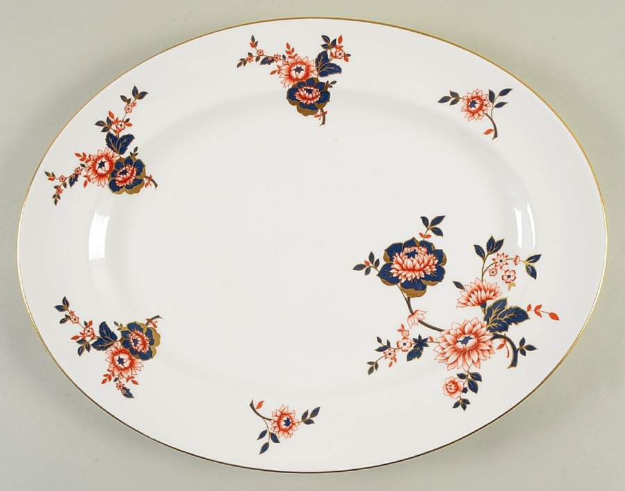 Khotar 15" Oval Serving Platter by Coalport-1