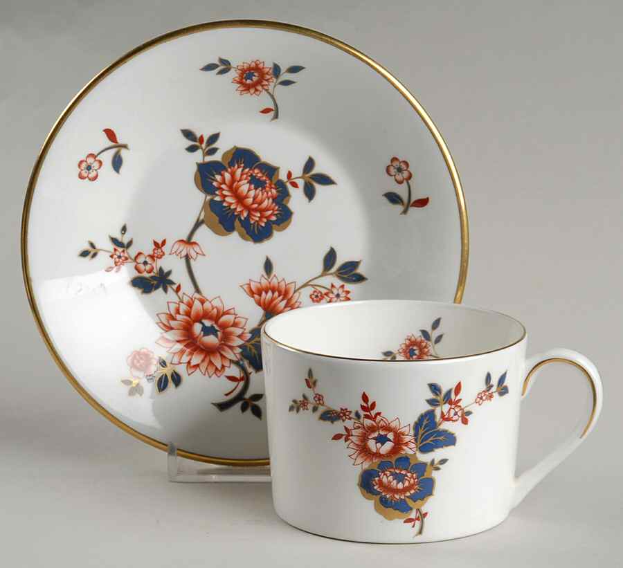 Khotar Flat Cup & Saucer Set by Coalport-1