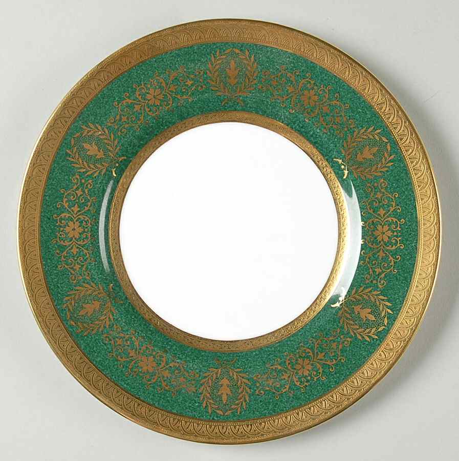 Lady Anne Green Salad Plate by Coalport-1