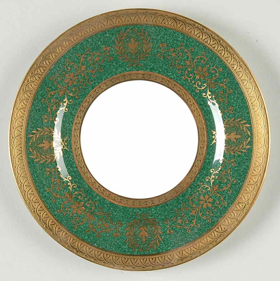Lady Anne Green Bread & Butter Plate by Coalport-1