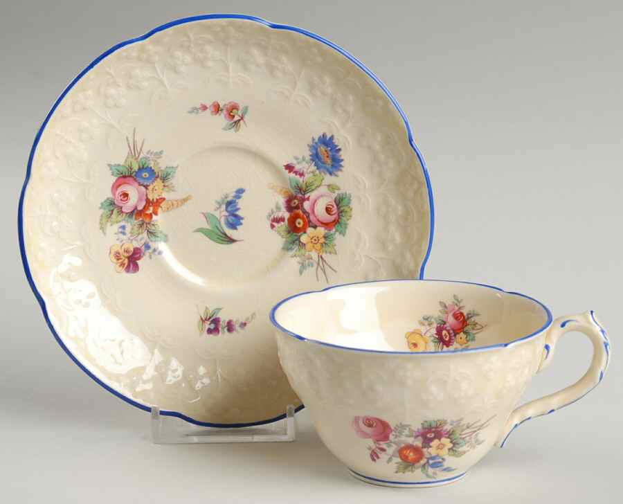 Lady Diana Flat Cup & Saucer Set by Coalport-1