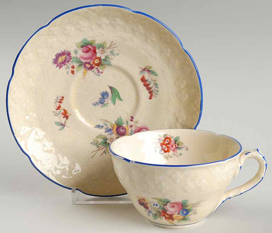 Lady Diana Flat Cup & Saucer Set by Coalport-1