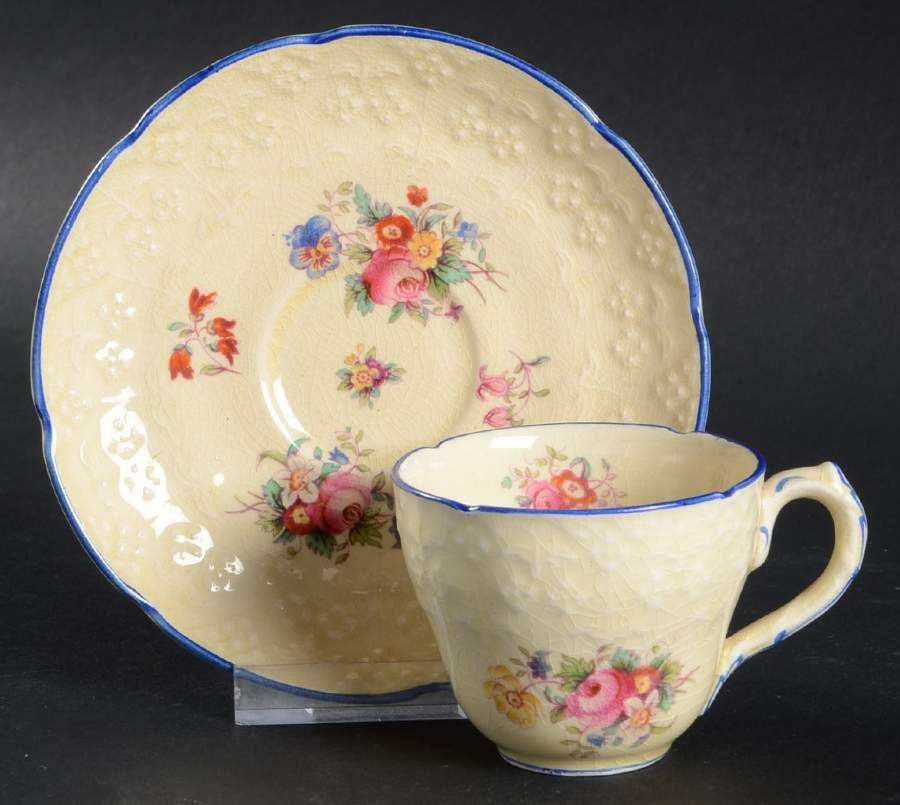 Lady Diana Flat Demitasse Cup & Saucer Set by Coalport-1