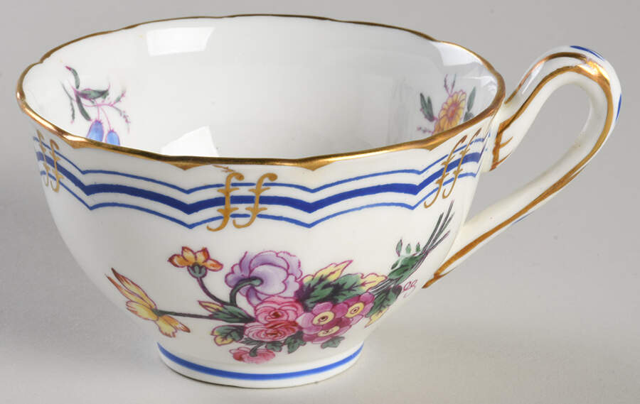 Leighton Sprays (Gold Trim) Footed Cup by Coalport-1