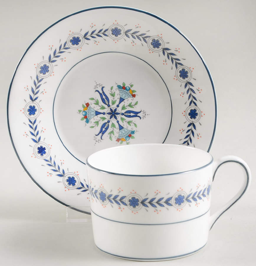 Lucerne Flat Cup & Saucer Set by Coalport-1