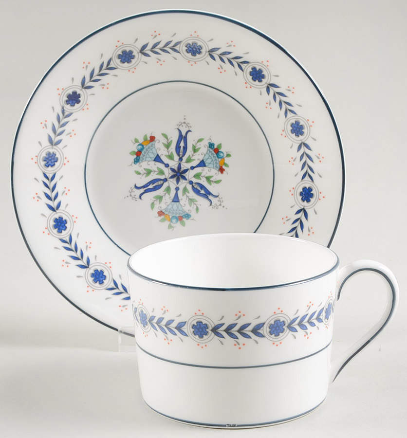 Lucerne Flat Cup & Saucer Set by Coalport-1