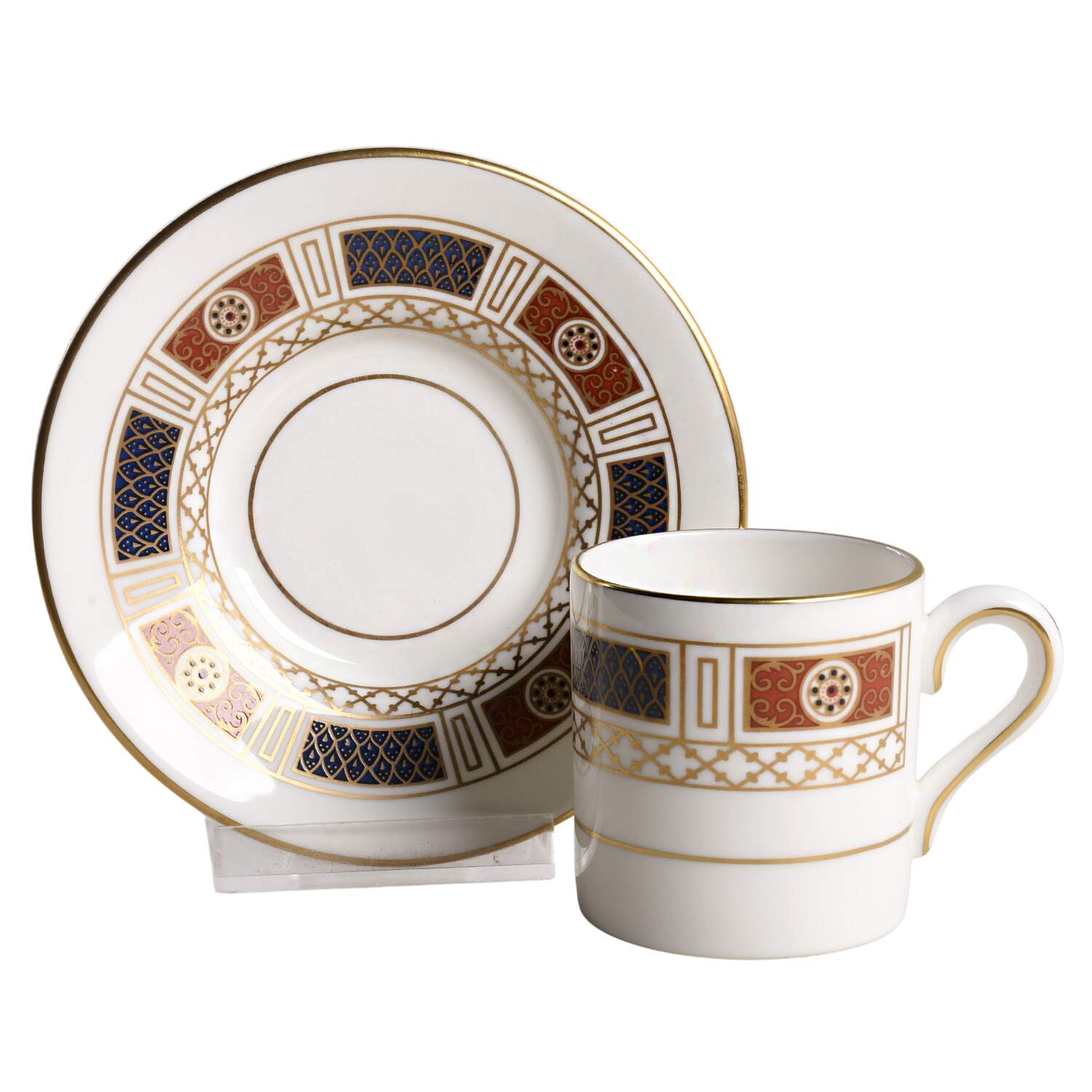 Marlborough Flat Demitasse Cup & Saucer Set by Coalport-1