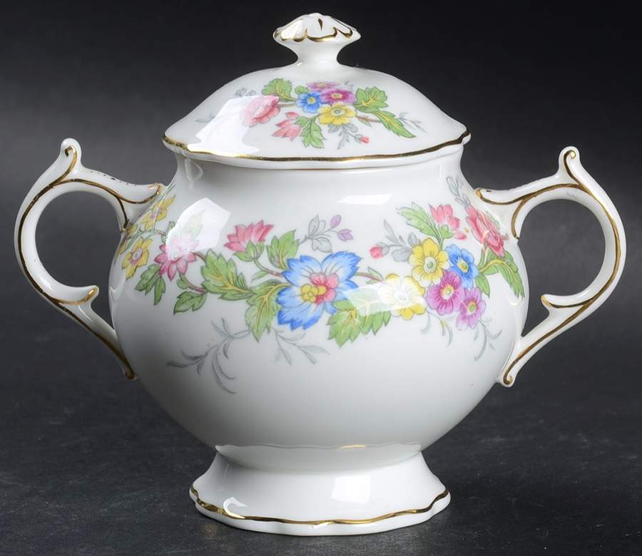 Maytime Sugar Bowl & Lid by Coalport-1
