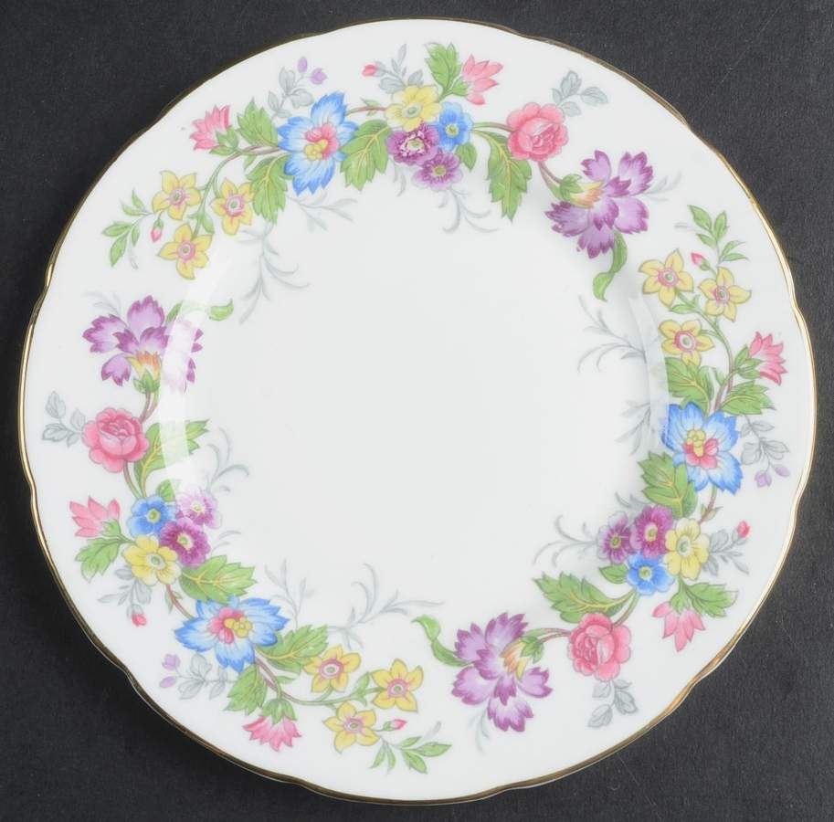 Maytime Bread & Butter Plate by Coalport-1