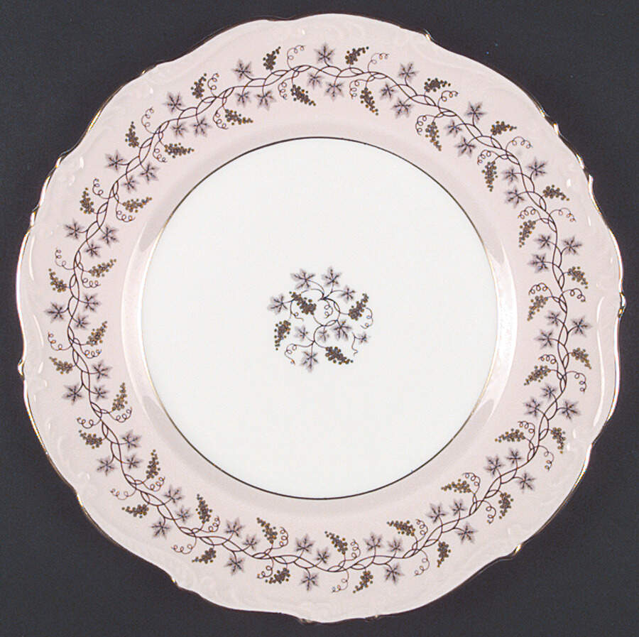 Minerva Pink Dinner Plate by Coalport-1