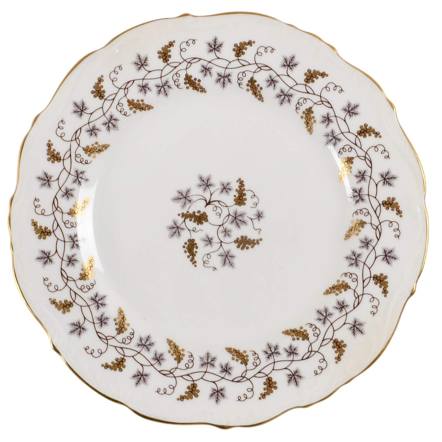 Minerva White (Raised Edge) Luncheon Plate by Coalport-1