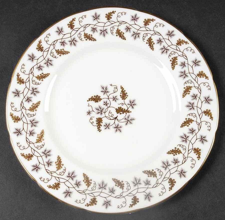 Minerva White (No Raised Edge) Salad Plate by Coalport-1