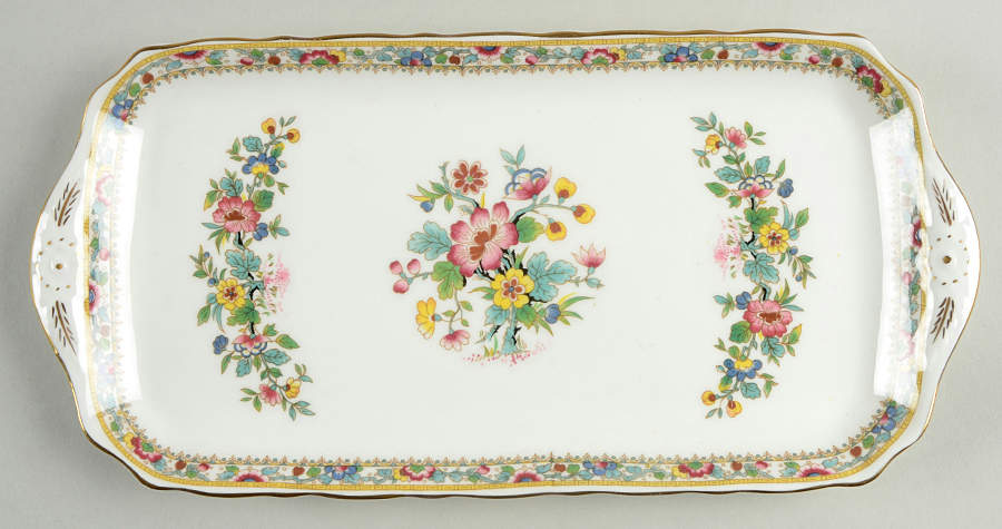 Ming Rose Large Sandwich Tray by Coalport-1