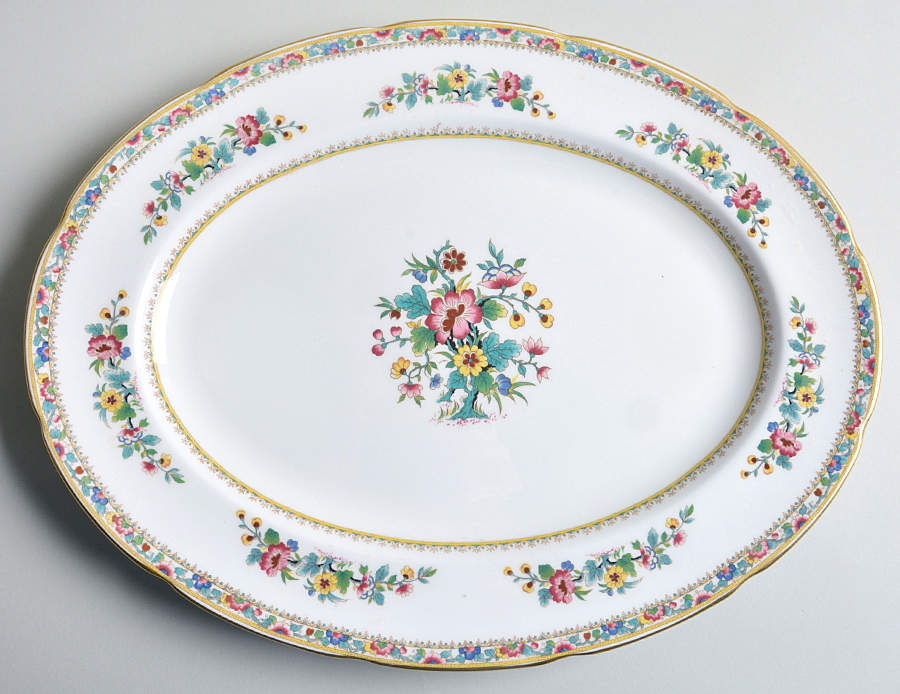 Ming Rose 15" Oval Serving Platter by Coalport-1