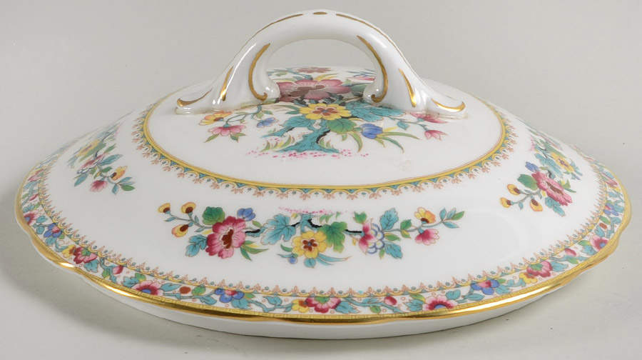 Ming Rose Lid for Round Vegetable by Coalport-1