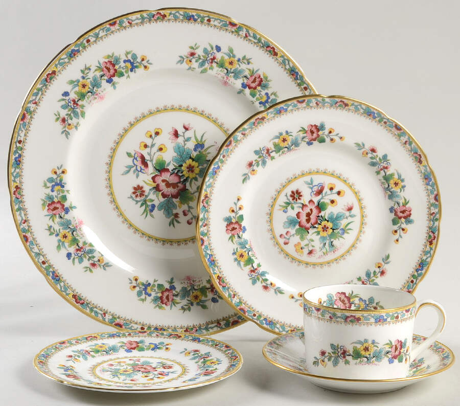 Ming Rose 40 Piece Estate Set by Coalport-1